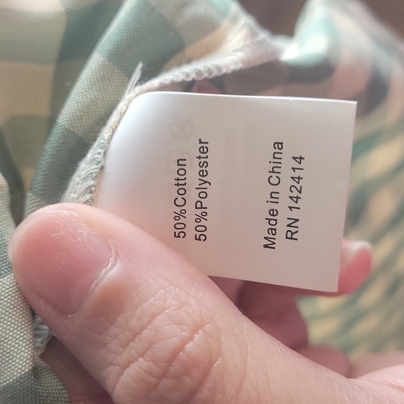 Delicat New York Short Sleeve Gingham Long Robe Dress Slaye/White-Size 6 - Picture 4 of 10